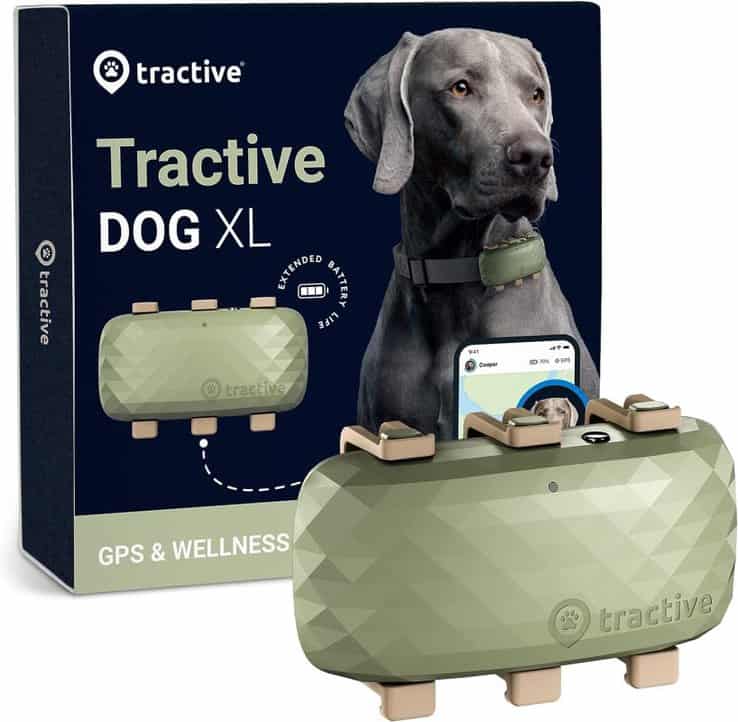 Tractive XL GPS Tracker for Large Dogs Waterproof GPS Location Smart Pet Activity Tracker PopTribe
